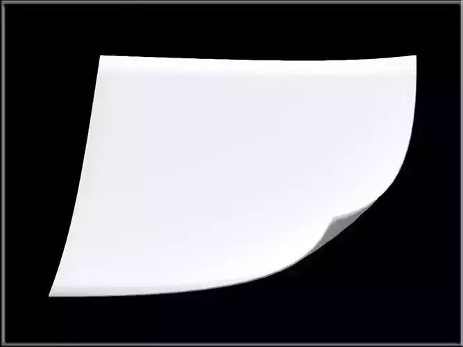 Paper 02 Low-poly 3D model