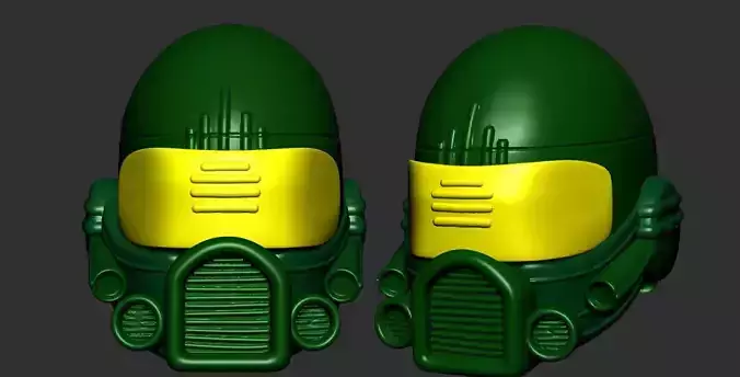 helmet high poly sculpt 3d printable ver 7 3D model 3D model
