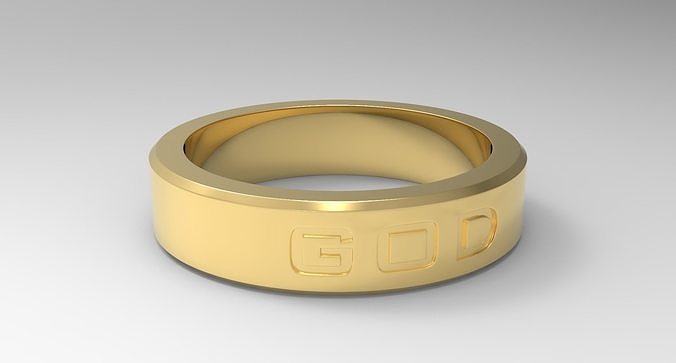 God Ring Gold 3D print model