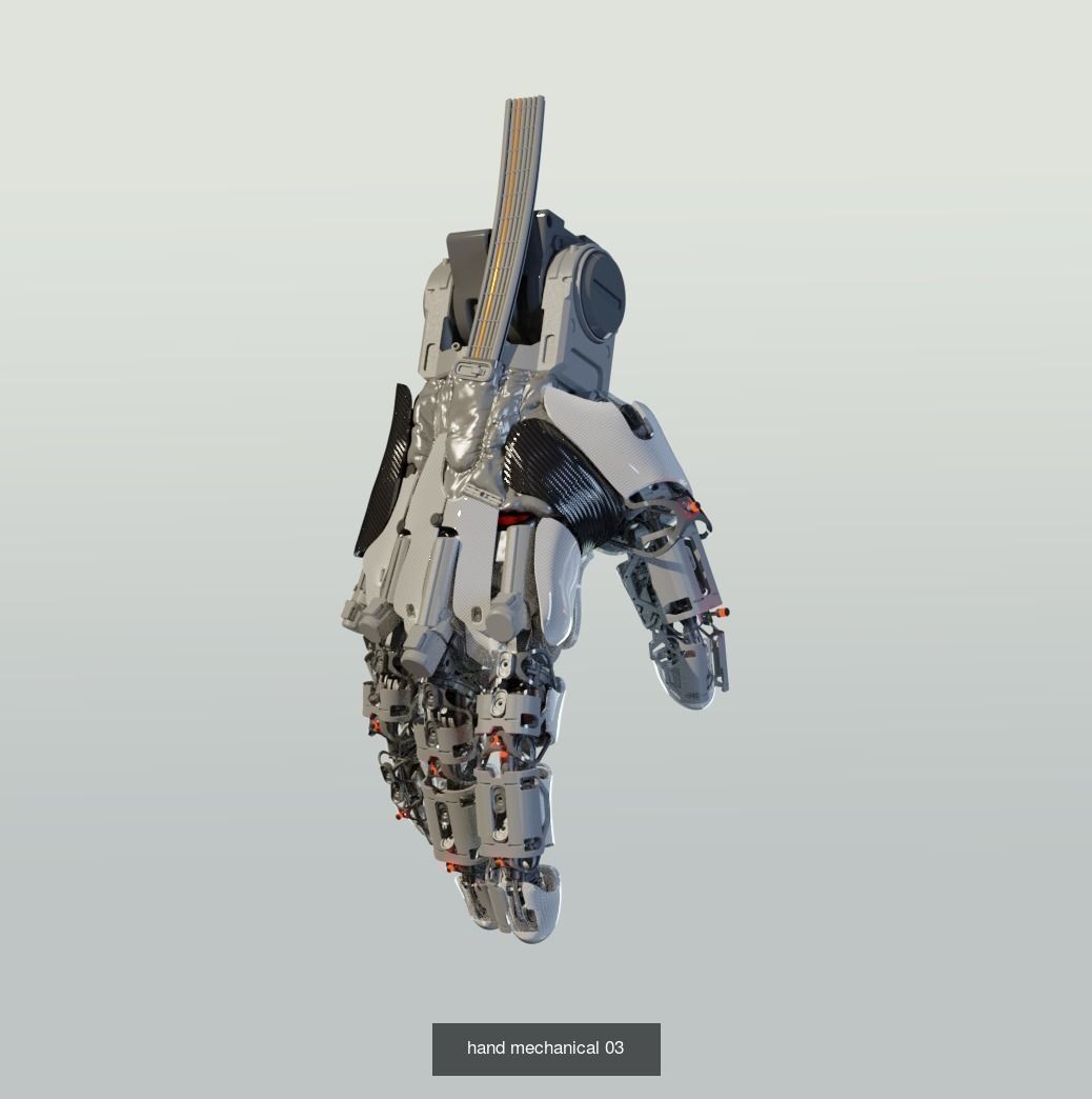 set of hands  3D Model Collection_7