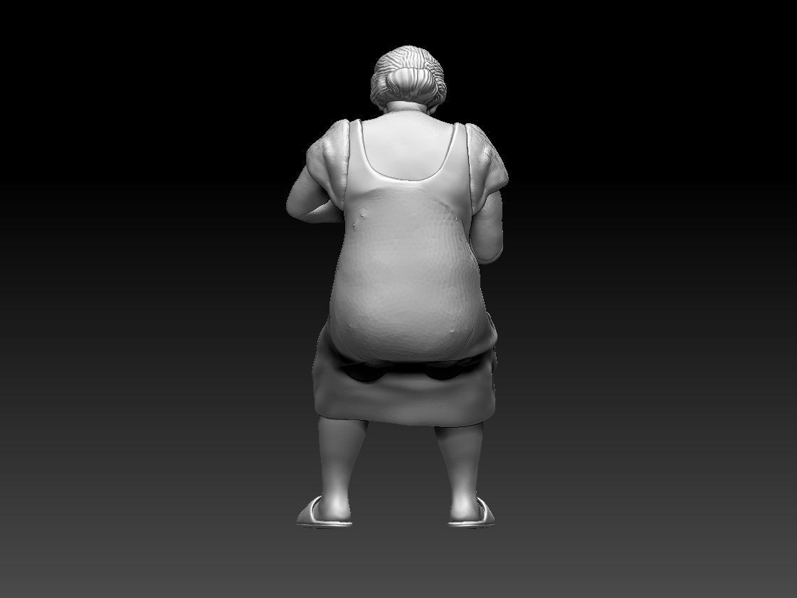 woman 3D print model_26