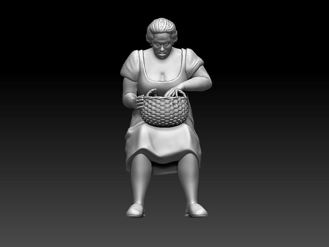 woman 3D print model_71