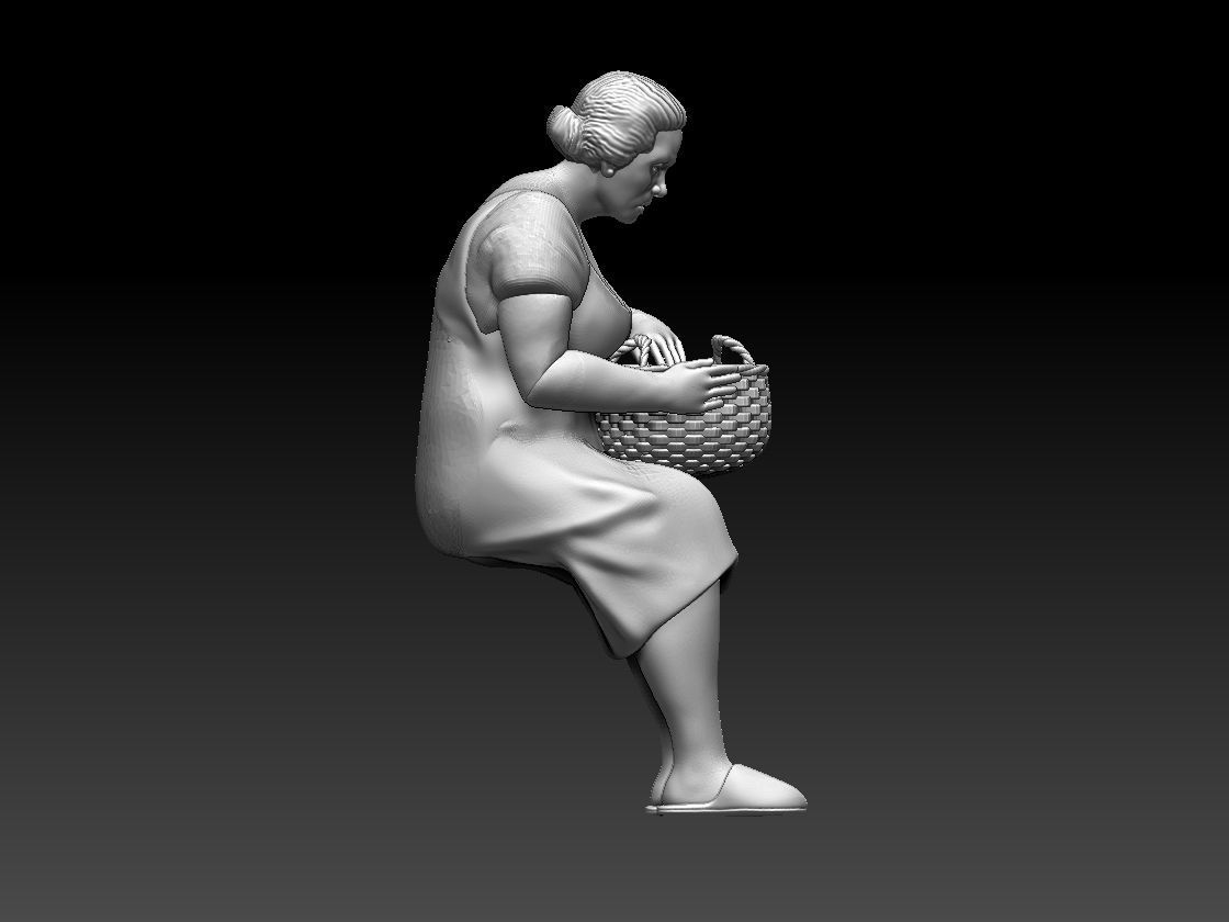 woman 3D print model_33