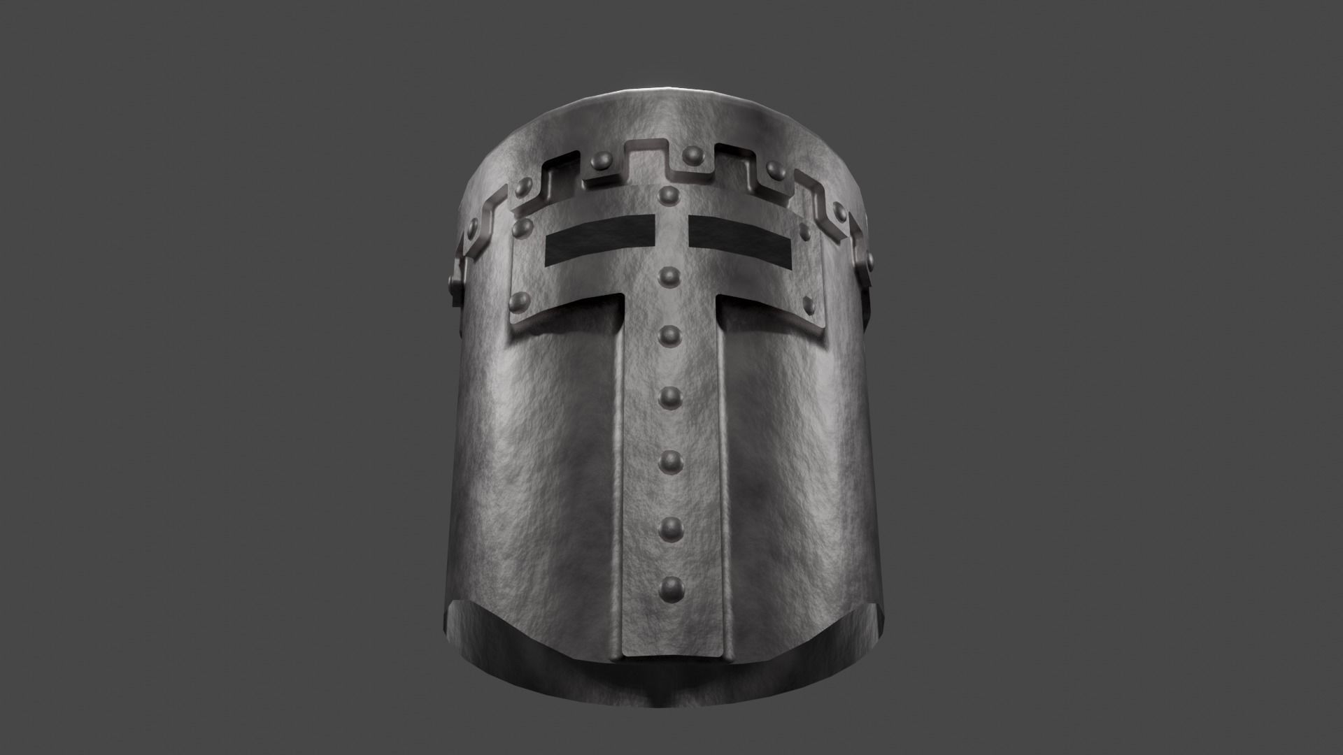 Crusader helmet 3D model_5
