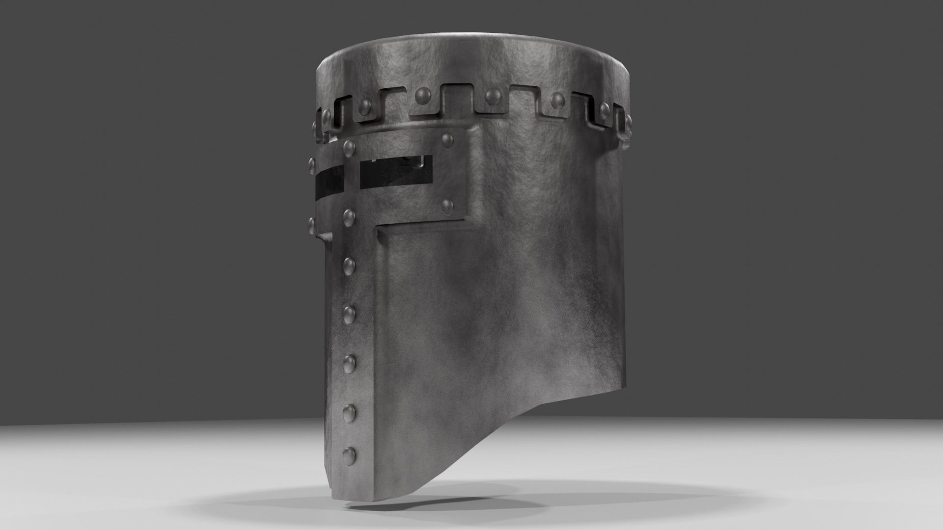 Crusader helmet 3D model_1