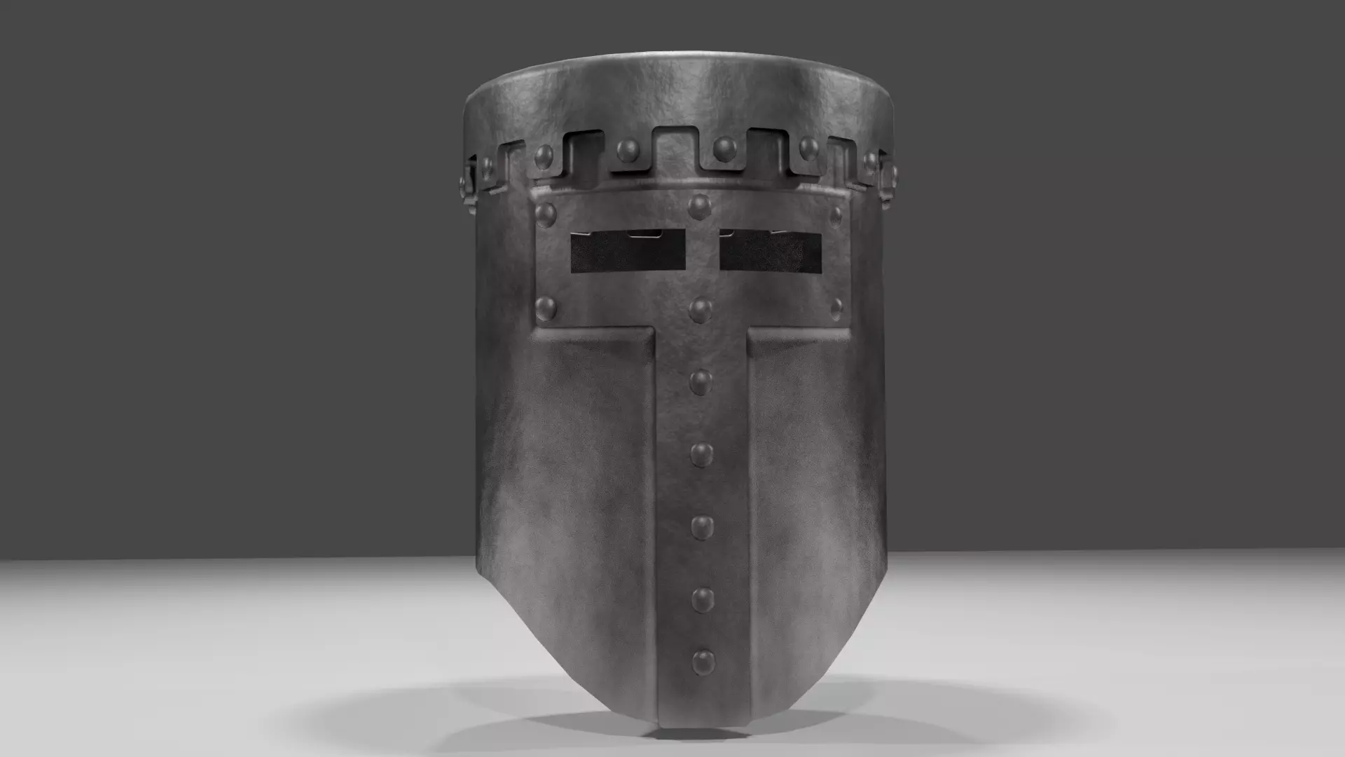 Crusader helmet 3D model_0