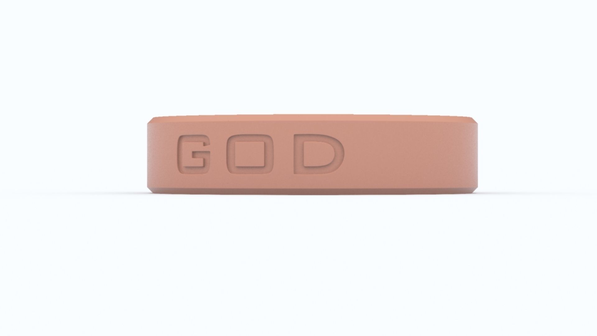 God Ring Red 3D print model_7