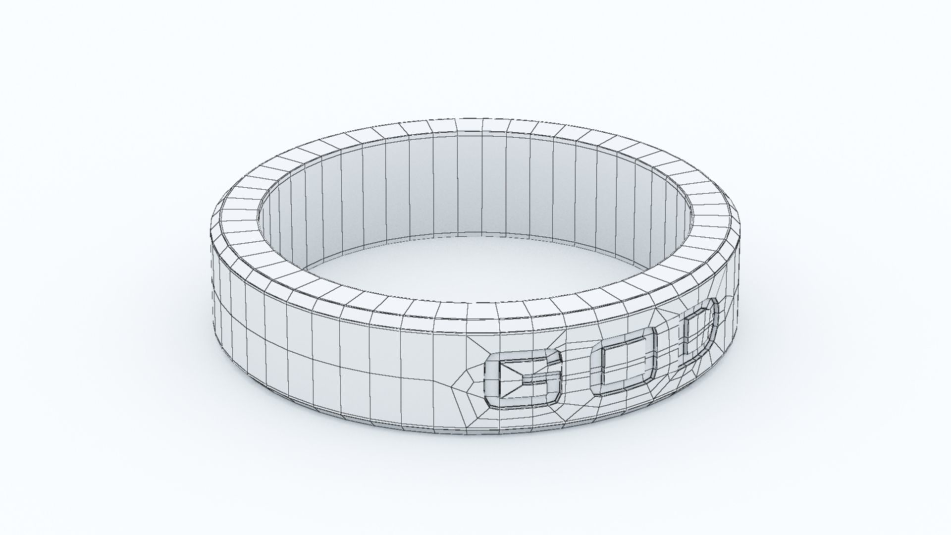 God Ring Red 3D print model_8