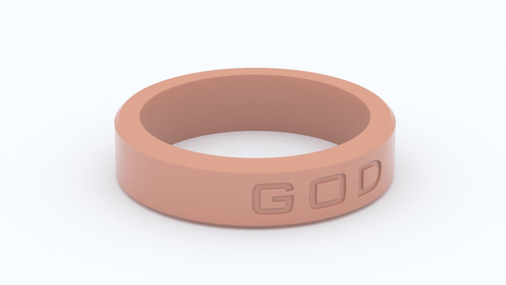 God Ring Red 3D print model_4