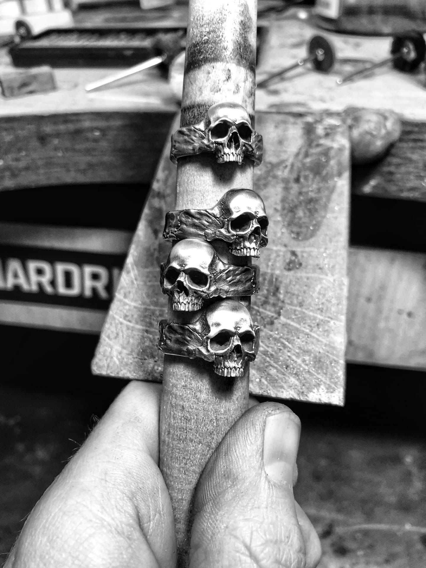 skull ring  3D print model_0