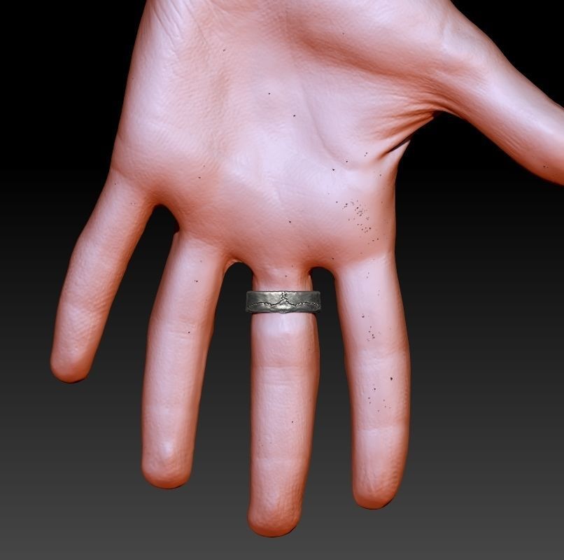 skull ring  3D print model_13