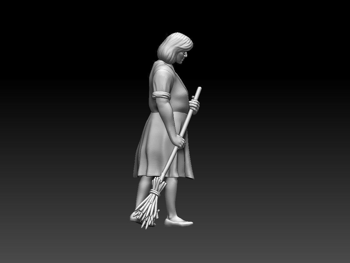 woman with prosthetic leg 3D print model_63