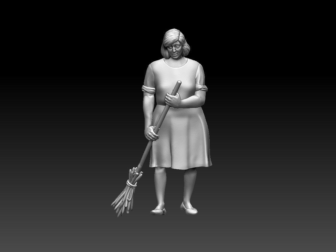 woman with prosthetic leg 3D print model_75