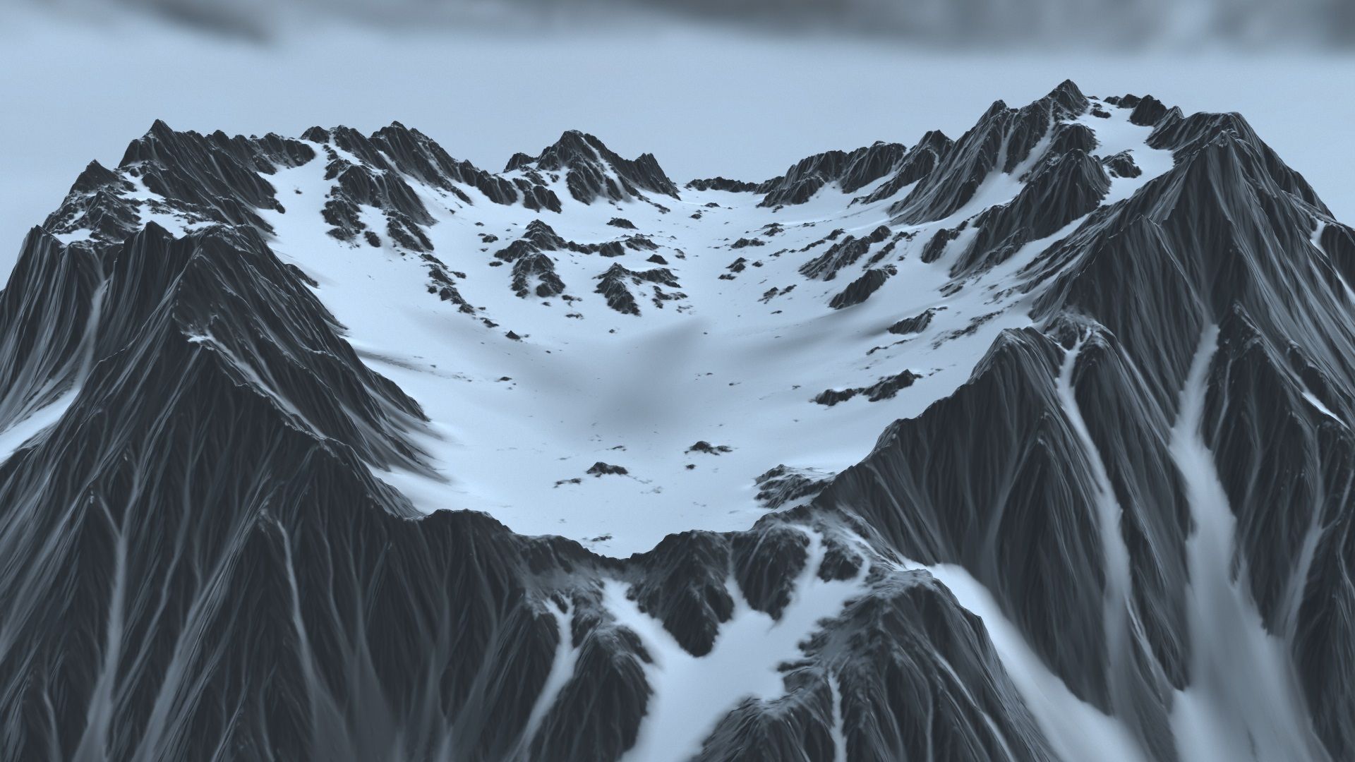 volkano snow 3D model_1