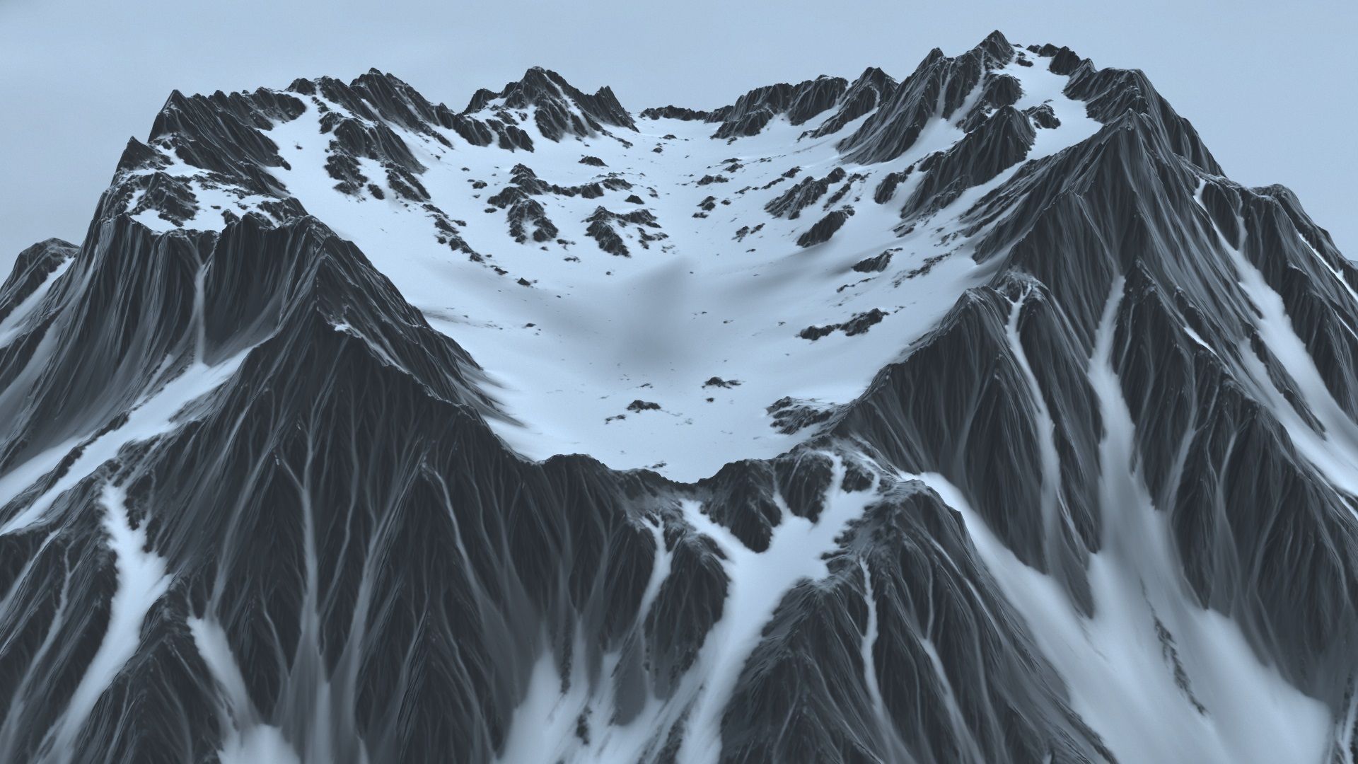 volkano snow 3D model_3