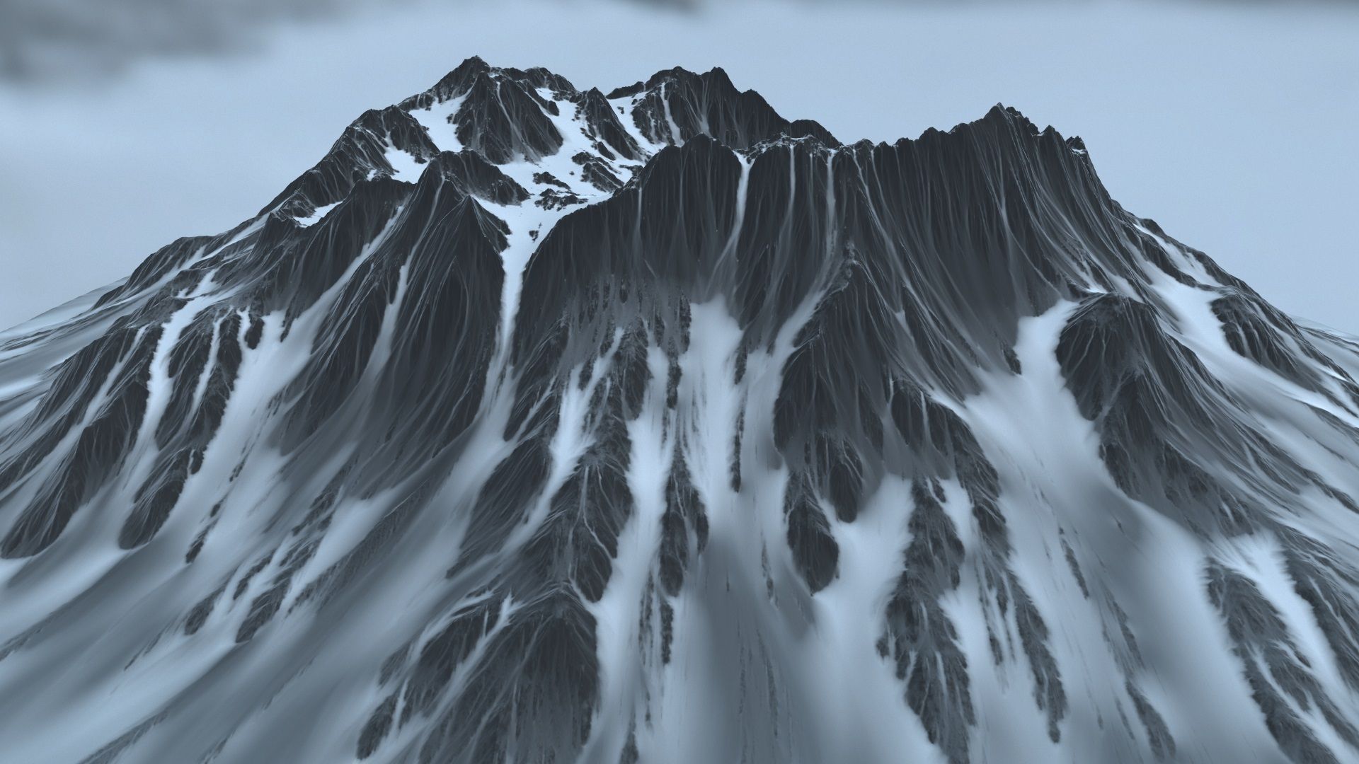 volkano snow 3D model_9