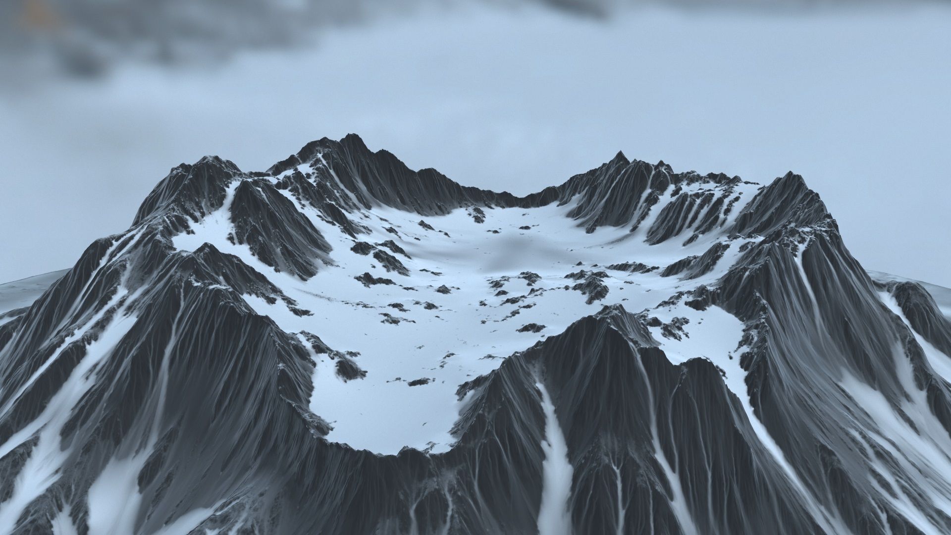 volkano snow 3D model_4