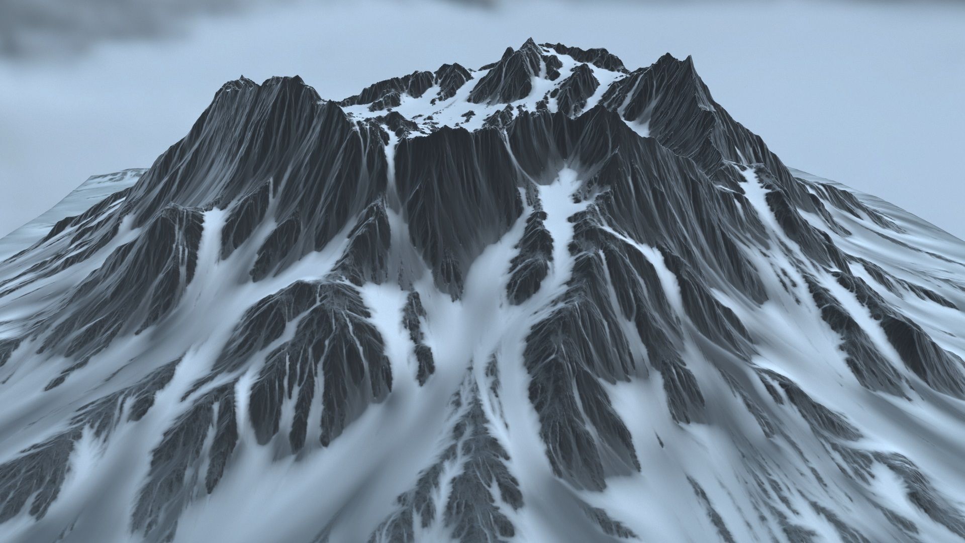 volkano snow 3D model_7