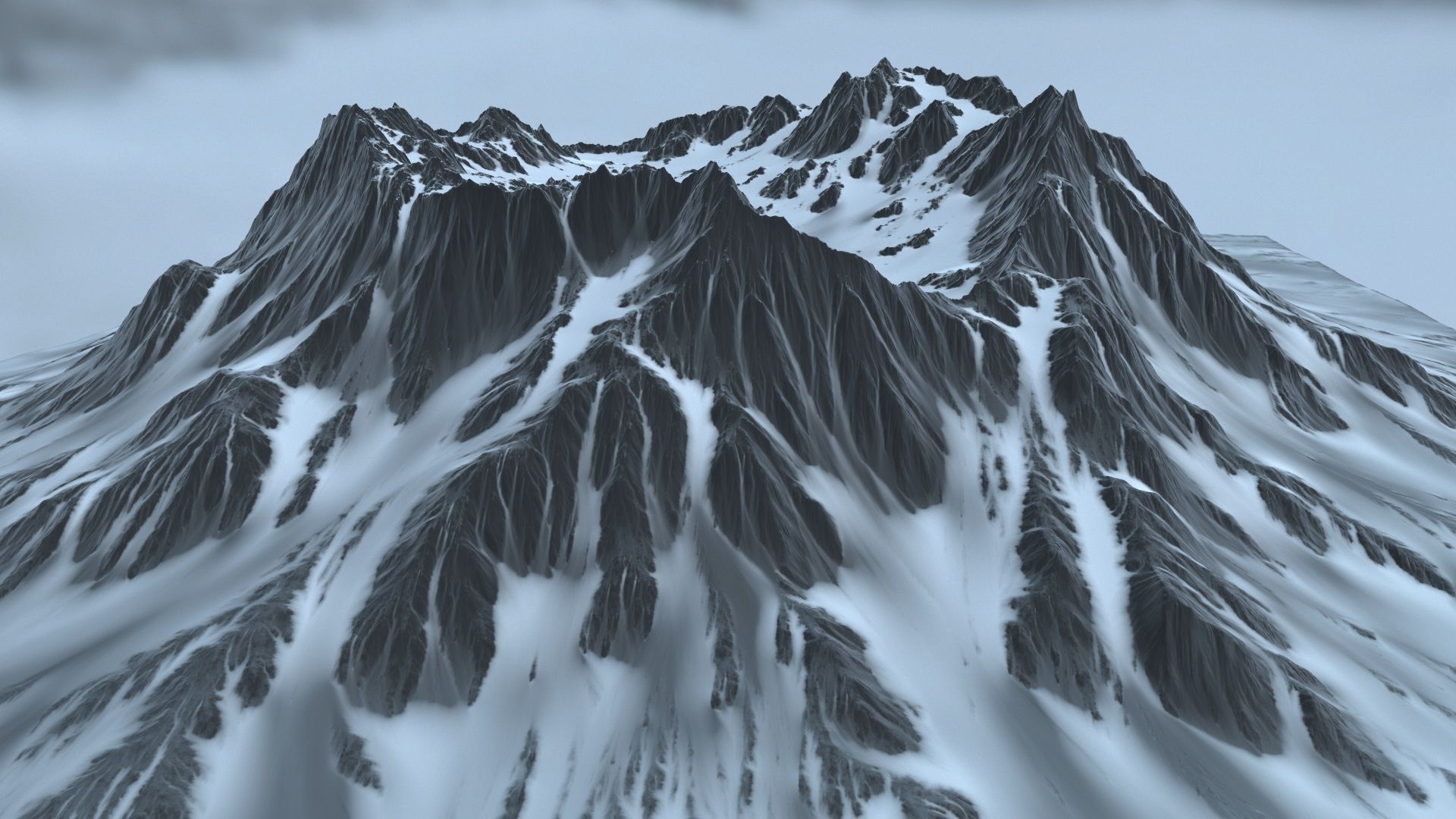 volkano snow 3D model_6