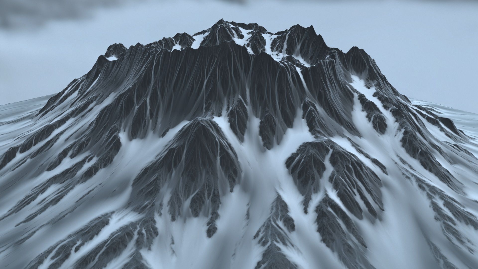 volkano snow 3D model_8