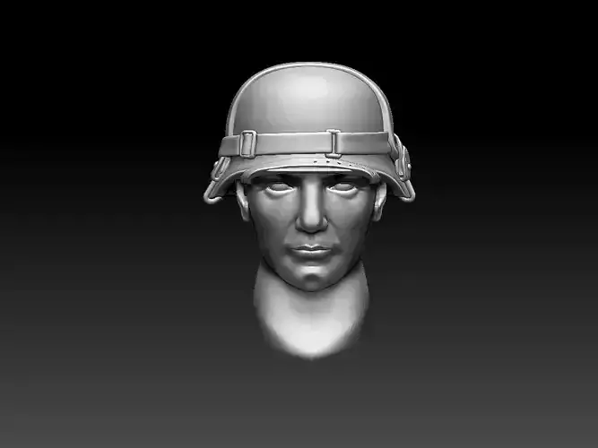 helmet head of soldier in