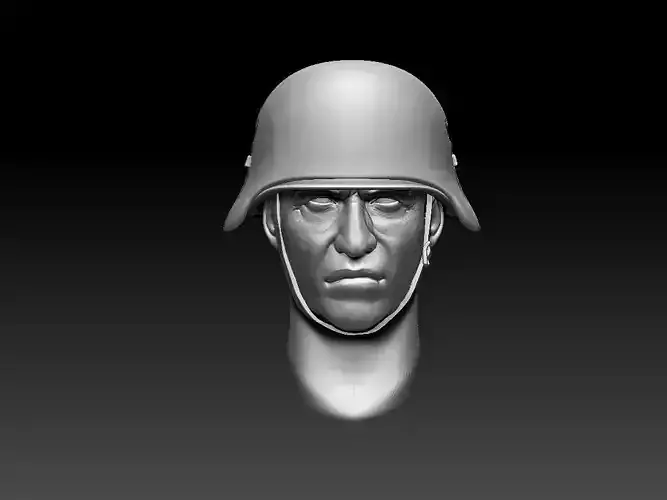 helmet head of soldier in
