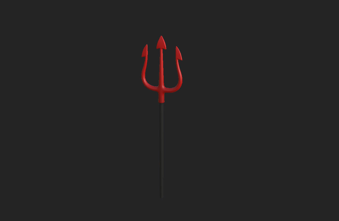 Devil Trident 3D model_9