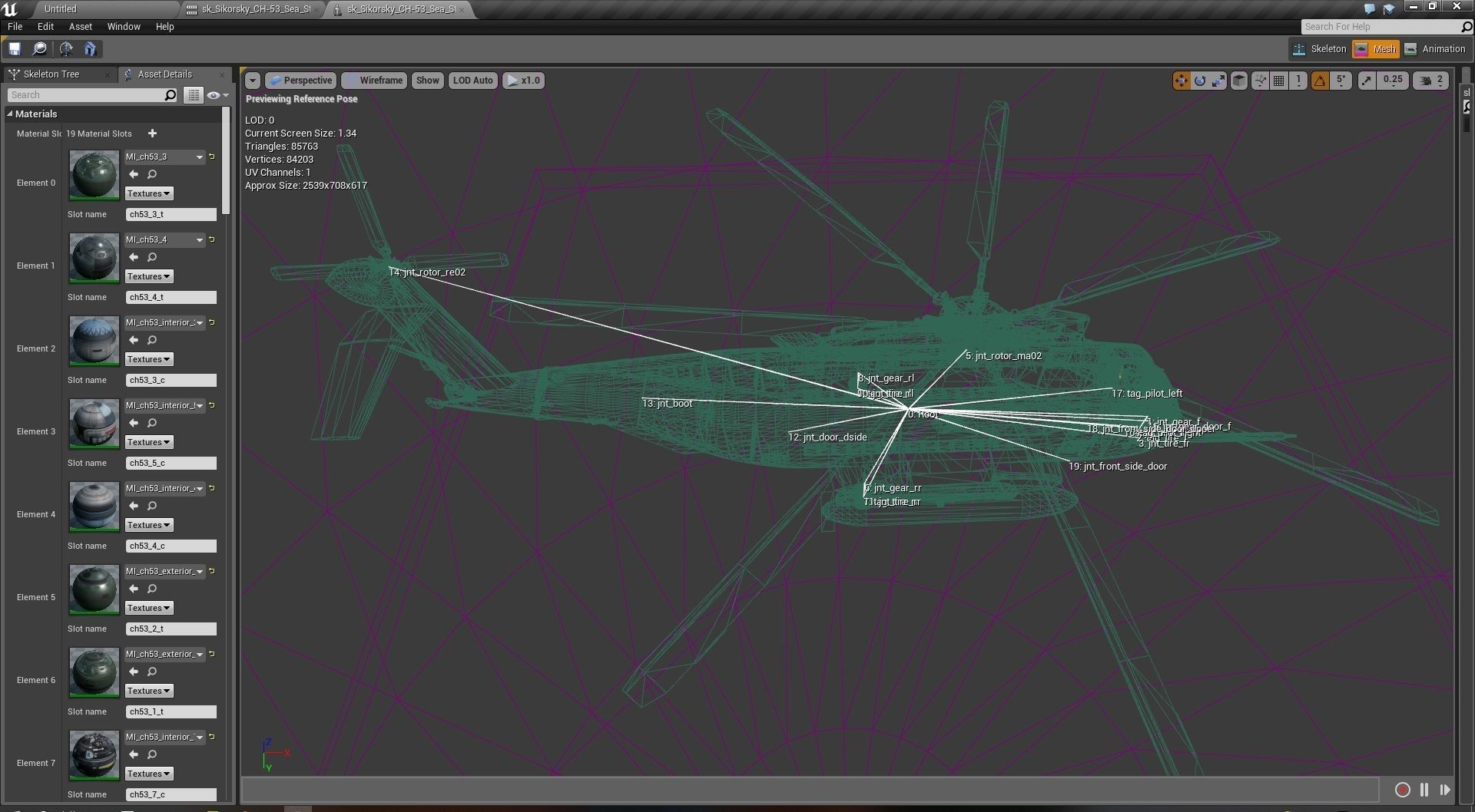 Sikorsky CH 53 Sea Stallion Helicopter Low-poly 3D model_15