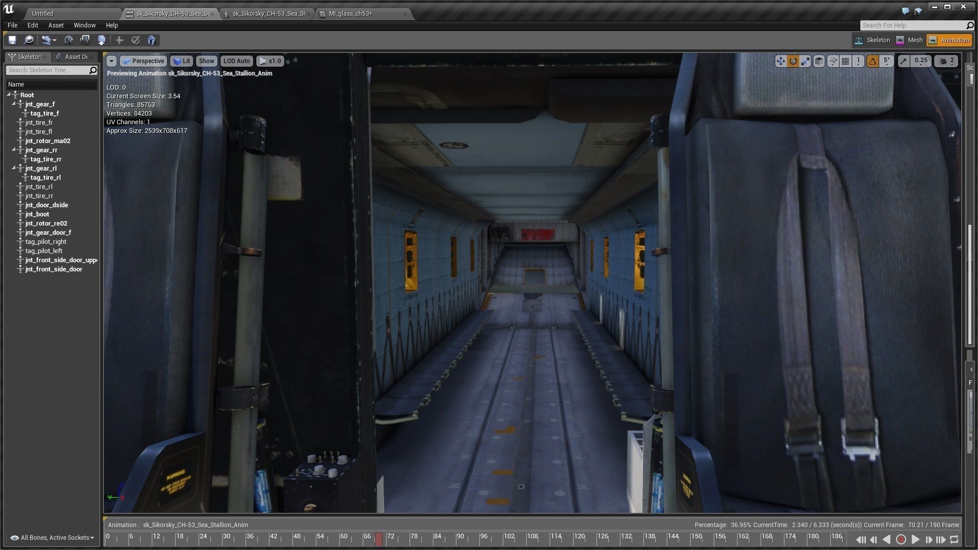 Sikorsky CH 53 Sea Stallion Helicopter Low-poly 3D model_3