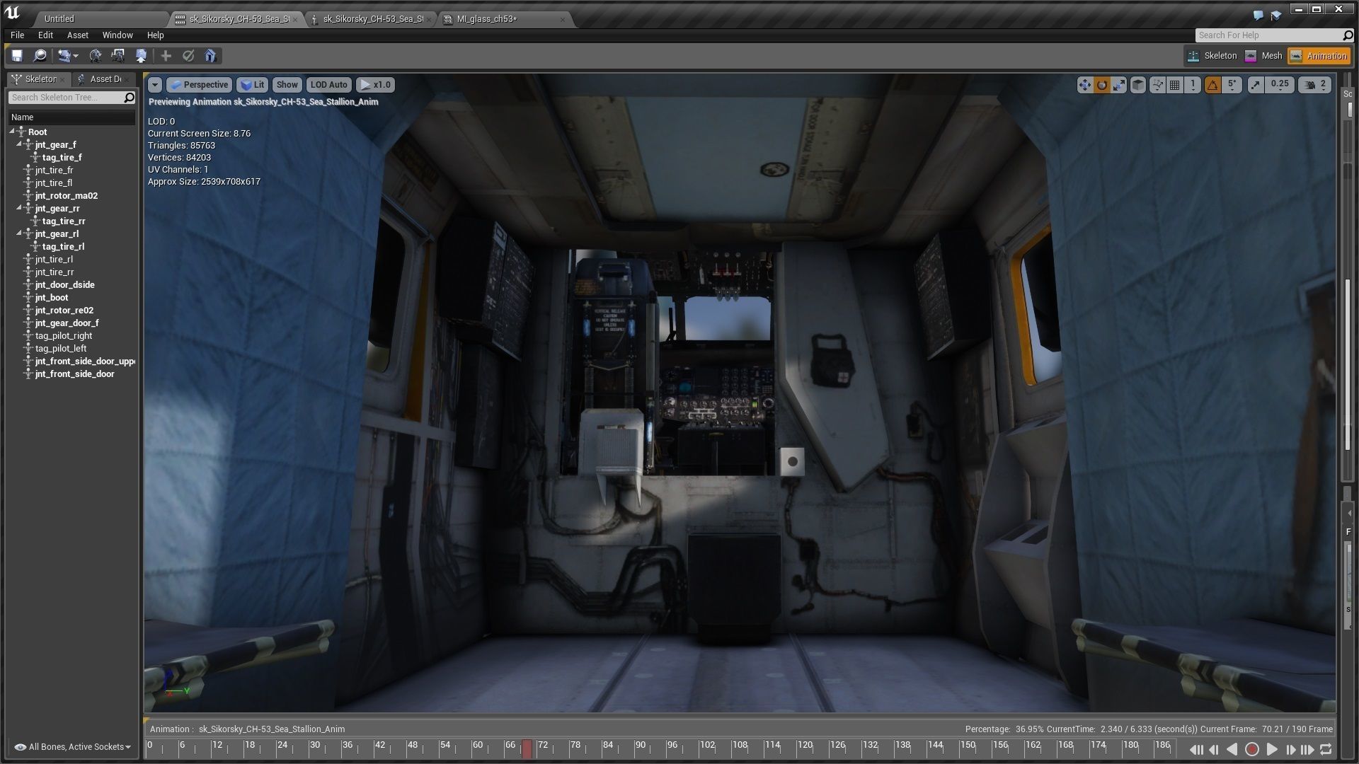 Sikorsky CH 53 Sea Stallion Helicopter Low-poly 3D model_2