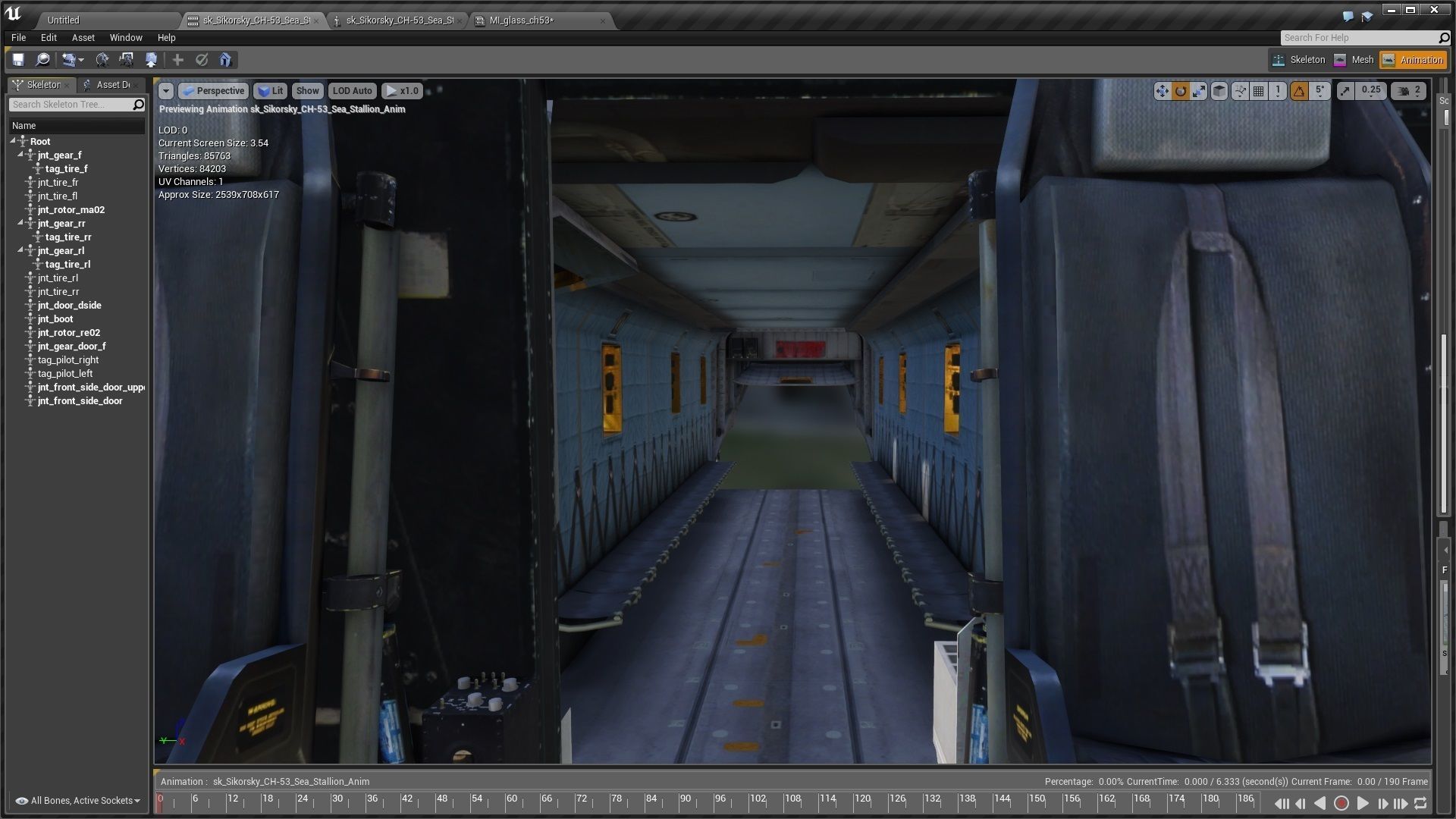 Sikorsky CH 53 Sea Stallion Helicopter Low-poly 3D model_4