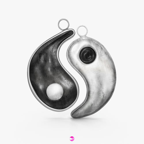 Pendant - Yin Yang 3D model