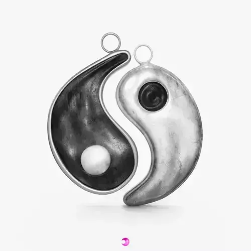 Pendant - Yin Yang 3D model