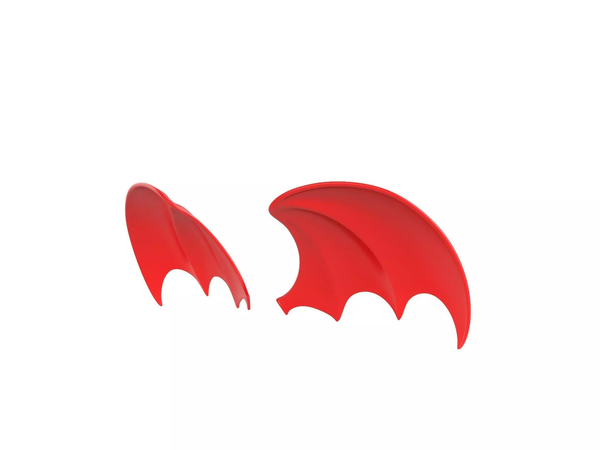 Red Devil Wings 3D model