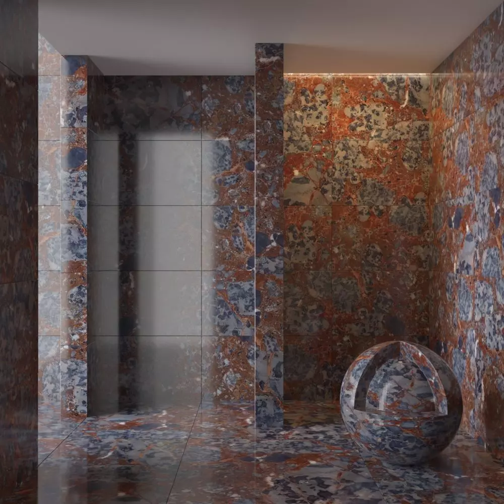 Marble wall 151 3D model