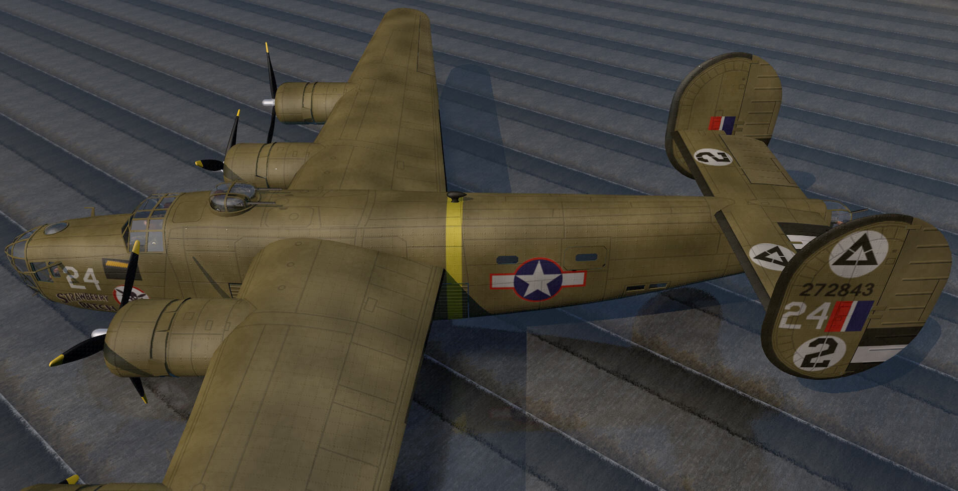 Consolidated B-24D Liberator 3D model_2