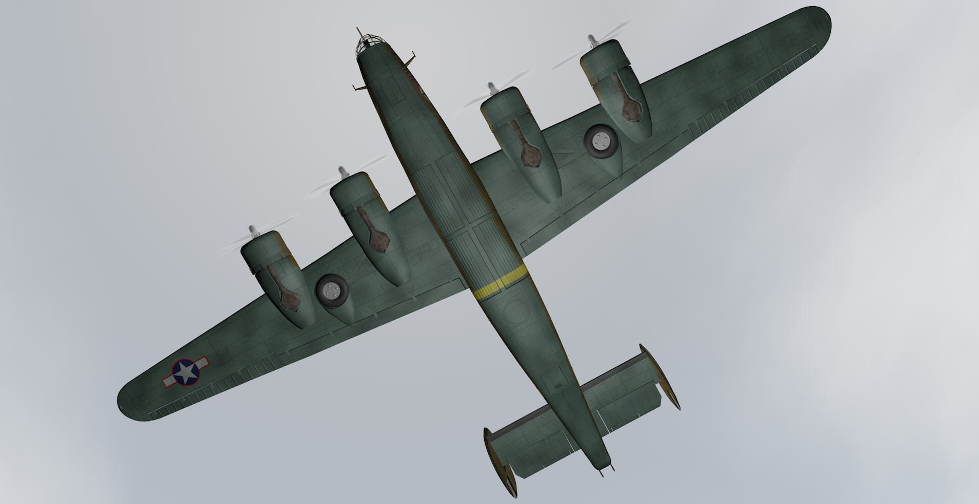 Consolidated B-24D Liberator 3D model_11