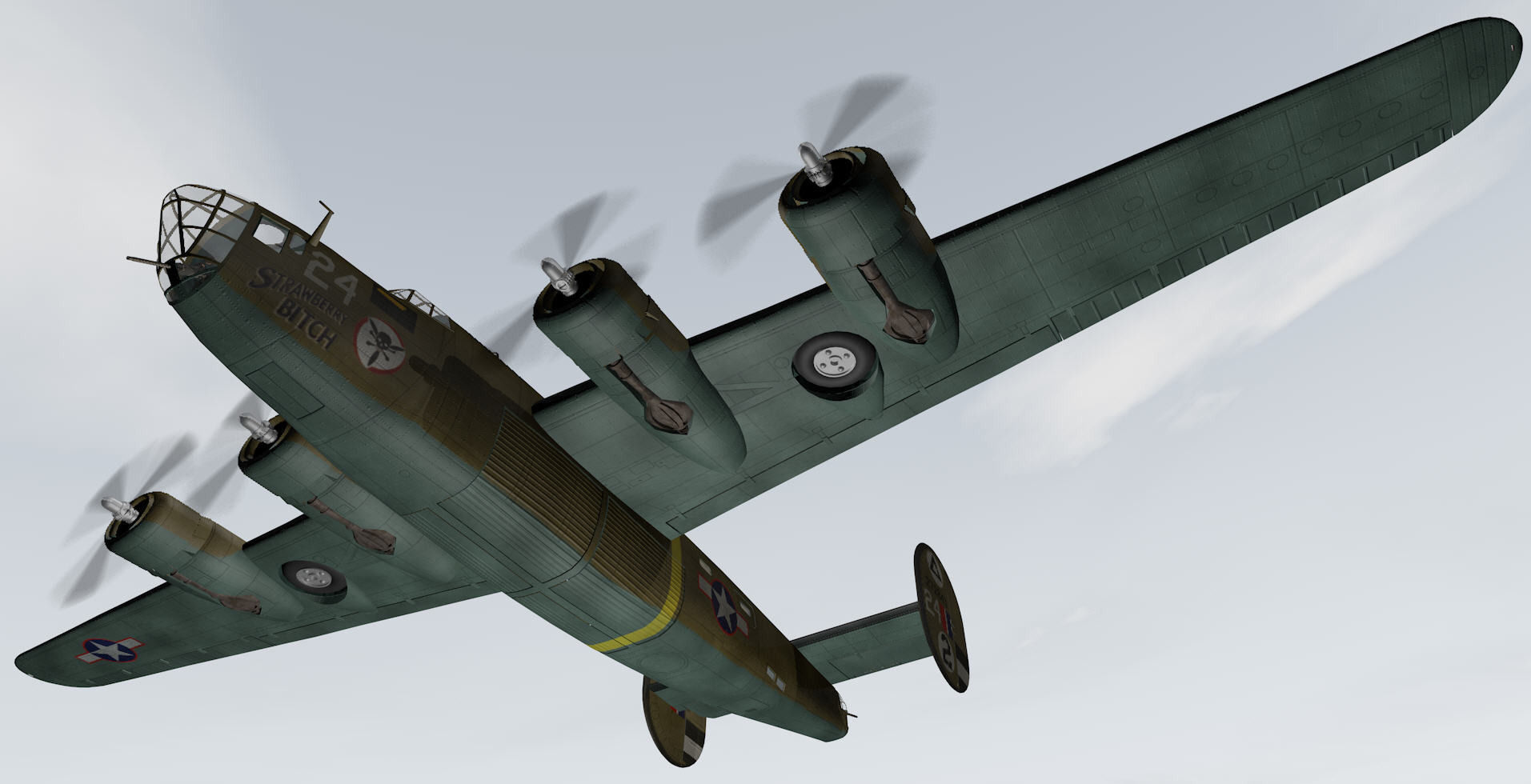 Consolidated B-24D Liberator 3D model_9