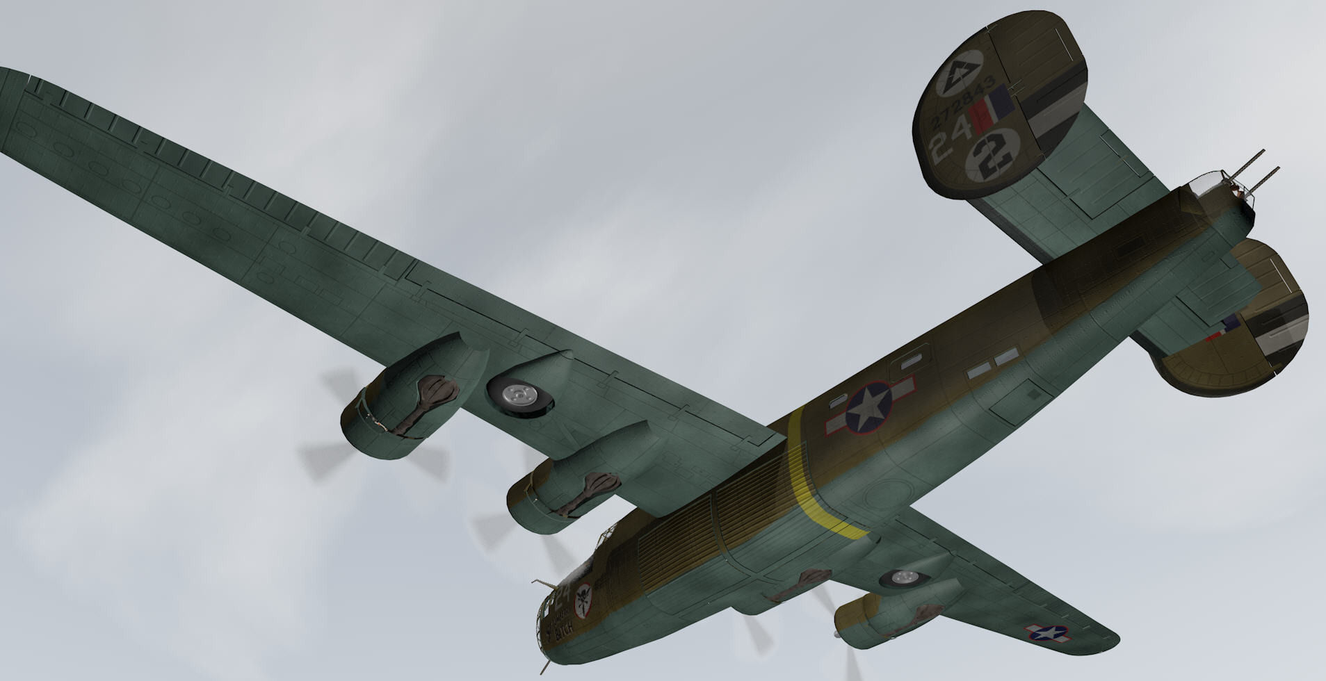 Consolidated B-24D Liberator 3D model_10
