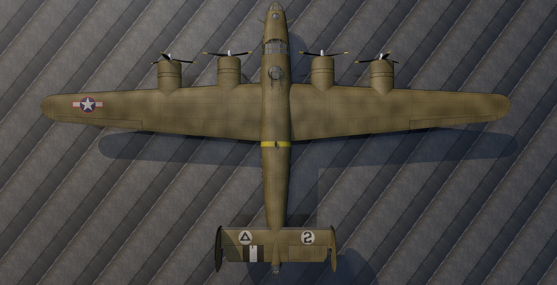 Consolidated B-24D Liberator 3D model_3