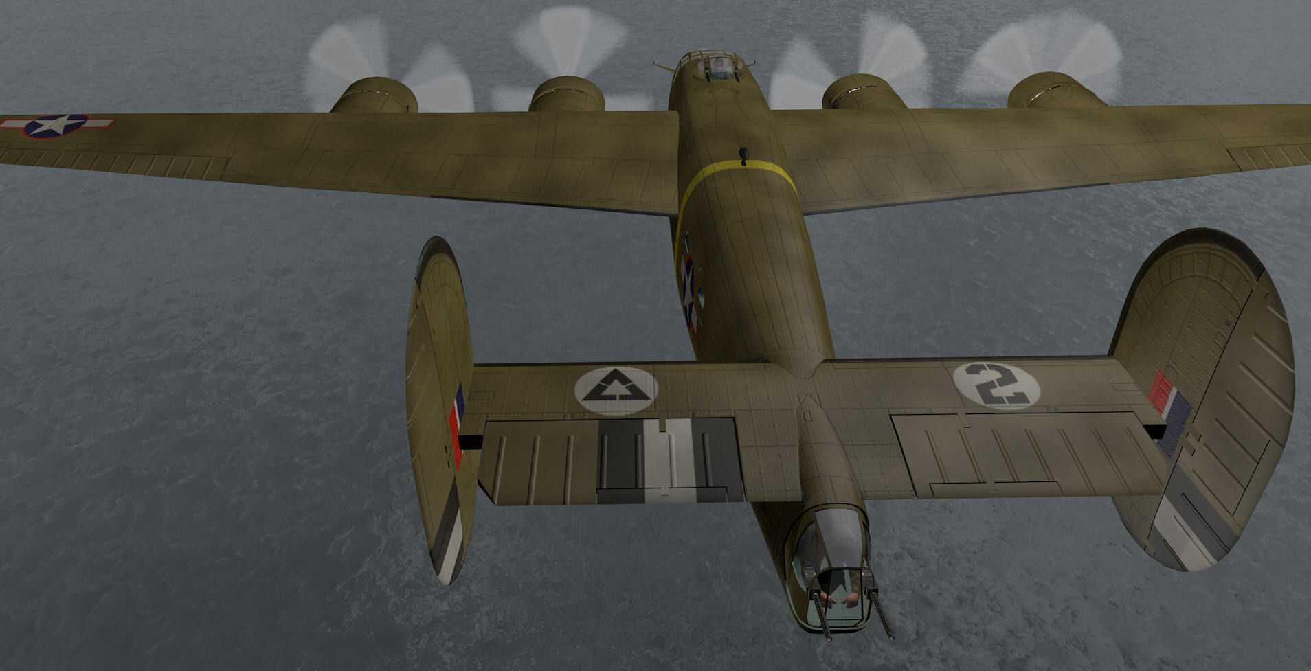 Consolidated B-24D Liberator 3D model_6