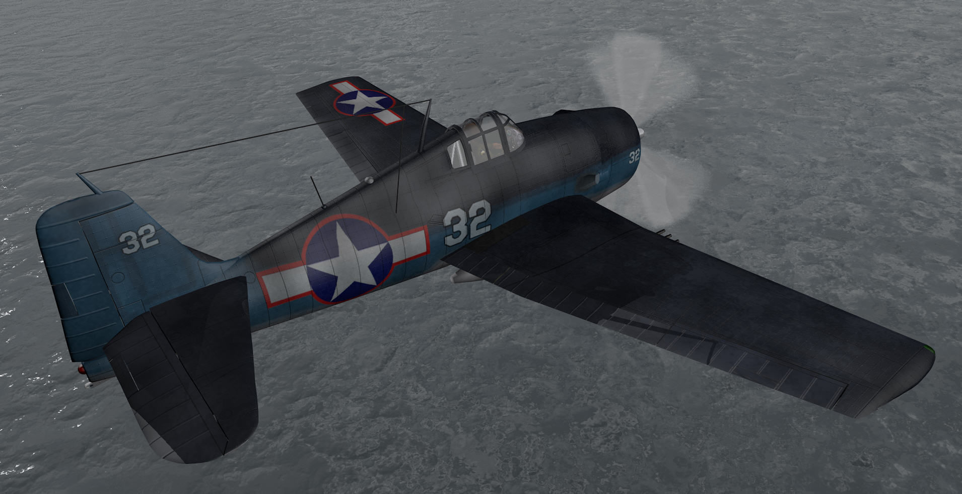 Grumman F6F-3 Hellcat 3D model_14