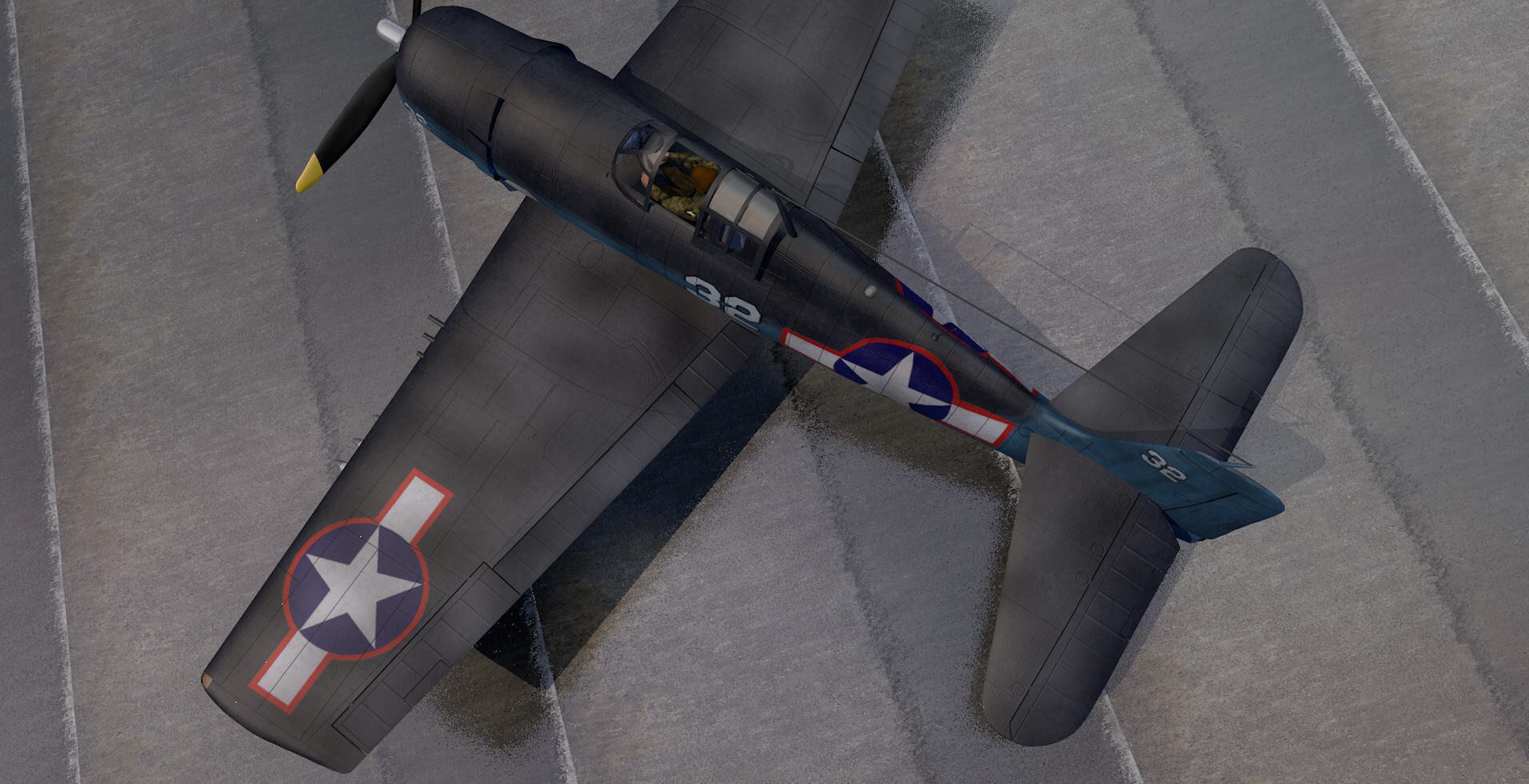 Grumman F6F-3 Hellcat 3D model_4