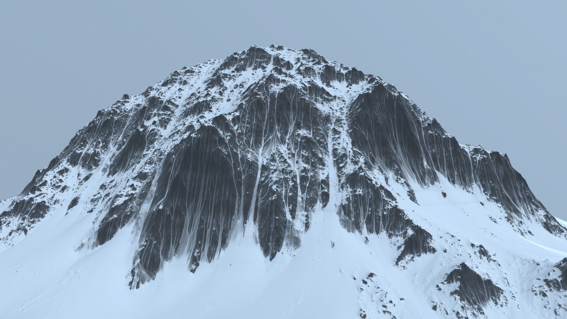 snow mountain 3D model_7