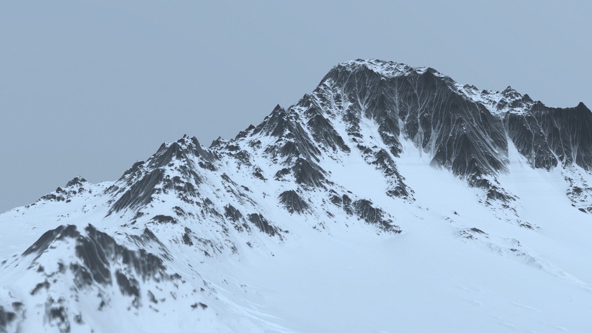 snow mountain 3D model_13