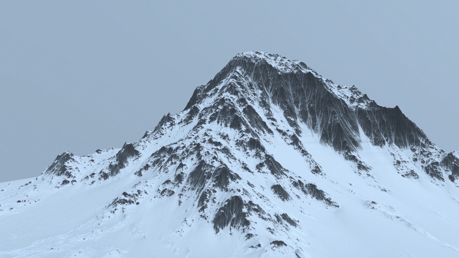 snow mountain 3D model_8