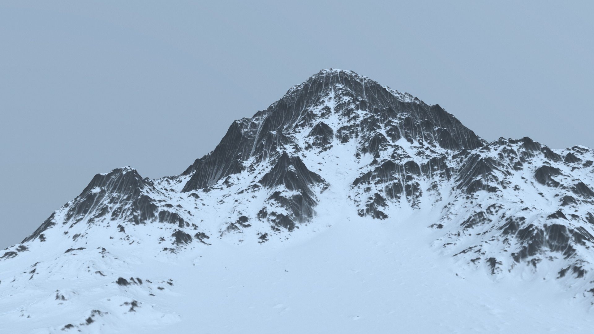 snow mountain 3D model_11