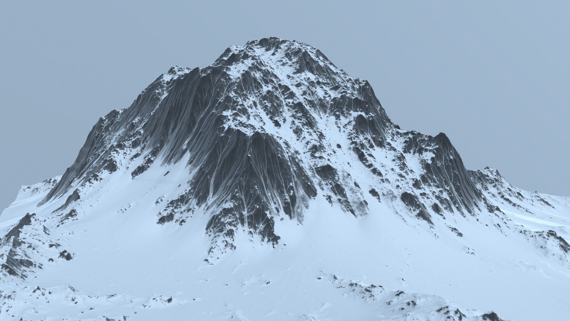 snow mountain 3D model_5