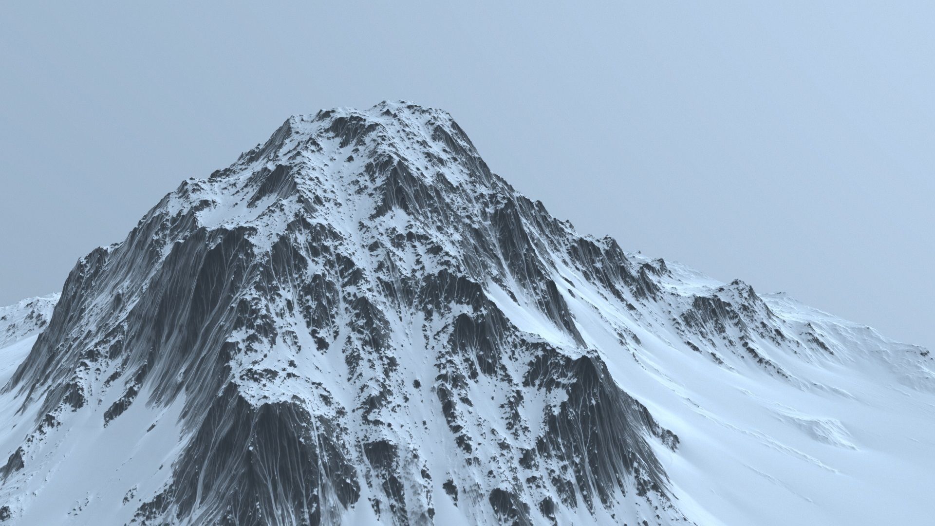 snow mountain 3D model_16