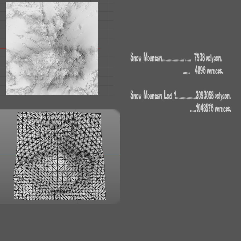 snow mountain 3D model_17